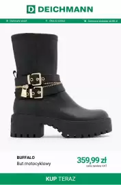 Deichmann gazetka tydzień 44 Strona 7: But motocyklowy Buffalo €359,99