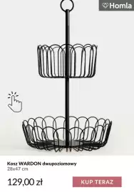 Homla gazetka tydzień 44 Strona 11: Kosz Wardon dwupoziomowy 28x47 cm Homla €129,00