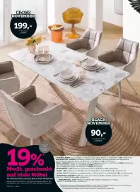 Mömax Prospekt Seite 8: Esstisch robin €199,00, Armlehnstuhl „MARIAN" €90,00