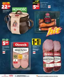 Topaz gazetka tydzień 44 Strona 24: Kiełbasa śląska 500 g Pekpol €5,49, Smalec ze skwarkami Staropolski 350 g Agro Top €22,99