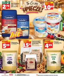 Topaz gazetka tydzień 44 Strona 38: Śliwki suszone Los Bakalios €5,99, Twaróg sernikowy Président €10,99