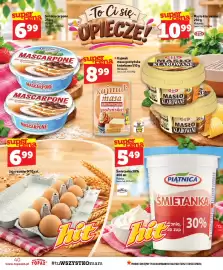 Topaz gazetka tydzień 44 Strona 40: Śmietanka Piątnica 30% €5,49, Ser mascarpone Piątnica €6,99
