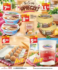 Topaz gazetka tydzień 44 Strona 40: Śmietanka Piątnica 30% €5,49, Ser mascarpone Piątnica €6,99