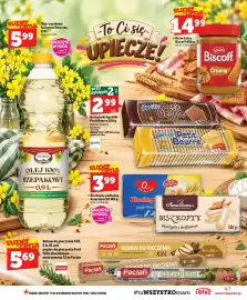 Topaz gazetka tydzień 44 Strona 41: Biszkopty podłużne O! €3,99, Krem Lotus Biscoff €14,99