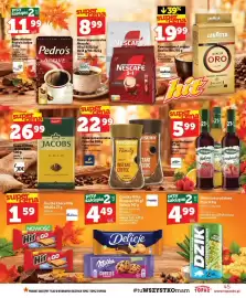 Topaz gazetka tydzień 44 Strona 45: Ciastka Milka Pieguski €4,49, Kawa mielona Pedro's Active €11,99