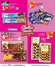 Topaz gazetka tydzień 44 Strona 46: Rurka waflowa z nadzieniem kakaowym Amartone €2,49, Wafel Princessa Chrup orzechowa €1,29