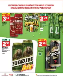 Topaz gazetka tydzień 44 Strona 48: Piwo Janosik Mocny €2,99, Piwo Warka Classic €3,49