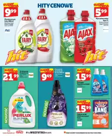 Topaz gazetka tydzień 44 Strona 56: Płyn uniwersalny Ajax Fête des Fleurs konwalia €5,99, Żel Calgon Total Action €15,99