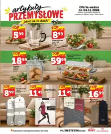 Topaz gazetka tydzień 44 Strona 59: Rękawiczki €16,99, Pojemnik szklany Lino €18,99