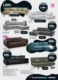 Mömax Flugblatt Seite 3: Bigsofa Carlos €799,00, Based Ecksofa Sara L €899,00
