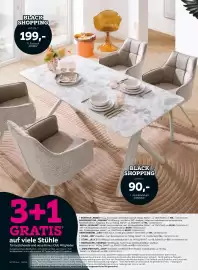 Mömax Flugblatt Seite 8: Esstisch Robin €199,00, Armlehnstuhl Marian €90,00