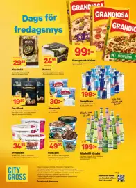 City Gross reklamblad vecka 44 Sida 15: Mozzarella €30,00, Gräddglass €34,95