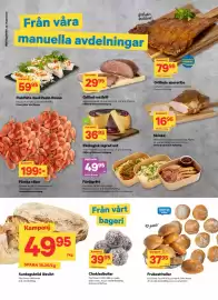 City Gross reklamblad vecka 44 Sida 8: Chokladbollar €39,95, Fiskfläta med Pesto Rosso €59,95