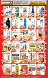 Norma leták týden 45 Strana 6: Vodňanský kousek kuřecí prsní řízky €89,90, Viva pikantní pářečky €59,90