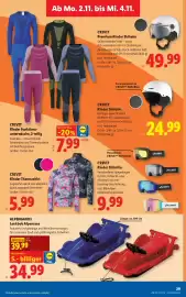 Lidl Flugblatt woche 44 Seite 36: Crivit Premium Kinder Skihelm €49,99, CRIVIT Kinder Skihelm €24,99