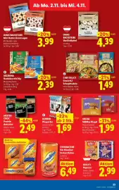 Lidl Flugblatt woche 44 Seite 42: OMAS BACKSTUBE Mini Butter Linzeraugen €3,99, Milbona Backkäse mit Dip €2,39