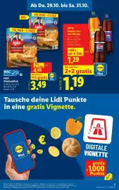 Lidl Flugblatt woche 44 Seite 9: IGLO Ofenbackfisch €3,49, Pepsi Regular, Zero oder Mirinda €1,19