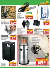 Herkules Baumarkt Prospekt woche 44 Seite 3: FISKARS Universalaxt €44,99, Pfostenverbinder Feuerholzständer €9,99