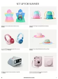 Myer catalogue Page 5: SET UP FOR SUMMER SURF LIFE MILKSHAKE Ombre Hooded Towel in Rainbow or Blue $49.99ea MILKSHAKE Swim