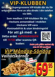 Supergrossen reklamblad vecka 44 Sida 8: Valnötskärnor, Medlemspris