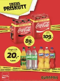 Bunnpris kundeavis uke 44 Side 5: Coca-Cola Zero Sugar €89,00, Coca-Cola Original Taste €109,00