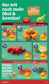 PENNY Flugblatt woche 44 Seite 2: Her mit noch mehr Obst & Gemüse! NOCH KNACKIGERE AKTIONEN! Gültig von Do 29.10. bis Sa