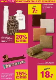 Xenos folder week 44 Pagina 13: Plaid geblokt €18,00, Alle Kruiken €7,99