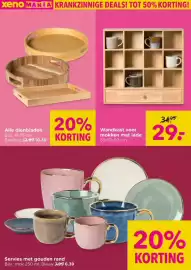 Xenos folder week 44 Pagina 18: Alle dienbladen €10,39, Servies met gouden rand €6,39