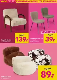 Xenos folder week 44 Pagina 8: Fauteil Beatle €139,00, Eetkamerstoel Liz €39,00