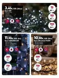 Catálogo BricoCentro Página 46: Guirnalda 192 leds exterior 8f 50cm - blanco cálido €4,95