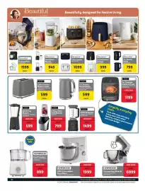 Makro catalogue Page 20: KENWOOD 1000 W HomeBake Stand Mixer €1.999,00, Beautiful 1.7 L Electric Kettle €799,00