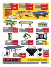 Makro catalogue Page 45: Shoot Coin Operated Slate Top Pool Table €15.999,00, Shoot Saloon Wood Top Pool Table €4.999,00