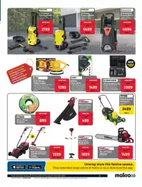 Makro catalogue Page 47: TRIM 2200 W Electric Lawnmower €34,99, ULTRAPOWER All-in-1 Smart Car Kit €2.999,00