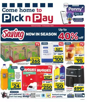 Pick n Pay Hypermarket (valid until 1-11)