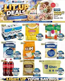 Take 'n Pay catalogue week 44 Page 1: Nestle dessert & cooking cream €27,99, Farmgate UHT Milk €79,99