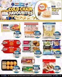 Take 'n Pay catalogue week 44 Page 22: Natures Garden frying potato chips €69,99, The Puff Man White Pita Bread €26,99