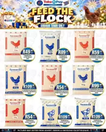 Take 'n Pay catalogue week 44 Page 29: Farmserve Layer Mash €89,99, Farmserve Chick Grower €109,99