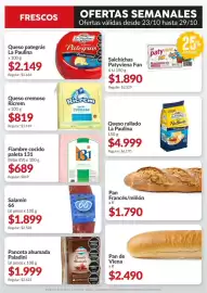 Catálogo Supermercados Aiello semana 43 Página 8: Pan Francés/miñón €1.790,00, La paulina queso rallado €4.999,00