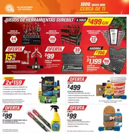 Catálogo AutoZone Página 3: Armor all kit de lavado €499,00, Juego de matraca y dados €99,00