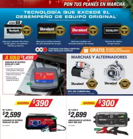 Catálogo AutoZone Página 5: Duralast cargador de baterías 80 amp €2.599,00, Noco arrancador de baterías 1000 amp €2.699,00
