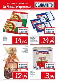 Volantino Zona Pagina 2: Prosciutto crudo di Casa Modena €12,99, Pomodori pelati Antonella €3,39