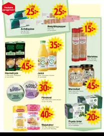 Matöppet reklamblad vecka 45 Sida 2: Avfallspåse €25,00, Bakplåtspapper €25,00