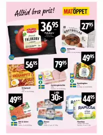 Matöppet reklamblad vecka 45 Sida 3: Köttbullar €27,95, Kycklingfärs €49,95