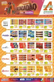 Folheto Atacadão semana 43 Página 1: Bauducco - biscoito choco biscuit €5,99, Marilan - biscoito wafer €1,79