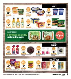 Supabarn catalogue week 44 Page 3: Kellogg's Crunchy Nut Corn Flakes, Froot Loops, Just Right & Sultana Bran Cereal €4,99