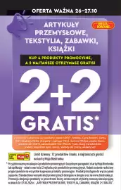 Biedronka gazetka | Super okazje na koniec miesiąca Strona 4: Z KARTĄ LUB APKĄ OFERTA WAŻNA 26-27.10 ARTYKUŁY PRZEMYSŁOWE