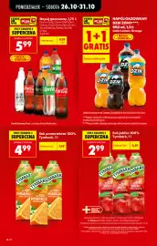 Biedronka gazetka tydzień 44 Strona 10: Sok jabłko Tymbark 100% €2,99, Napój gazowany Coca-Cola €5,99