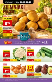 Biedronka gazetka tydzień 44 Strona 22: Kalafior €3,99, Cebula żółta €1,99