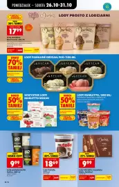 Biedronka gazetka tydzień 44 Strona 60: Lody Nutella €18,69, Lody Marletto na patyku Minis €9,99