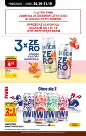 Biedronka gazetka tydzień 44 Strona 76: Piwo 3xZero Okocim €4,19